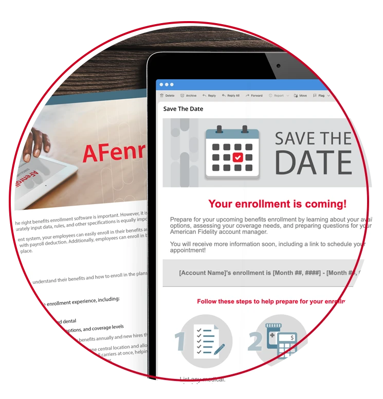 Images of our enrollment resources.